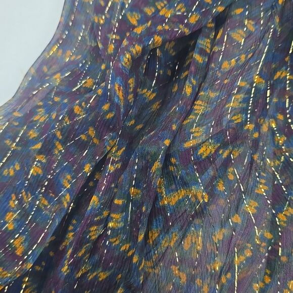 Ulla Johnson NWT Pauline Chiffon Blouse in Peridot Pomegranate $420 Women‎ Sz 6 - Picture 8 of 15